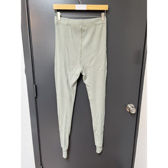 Skims Cotton Ribbed Leggings Size M Green - Picture 5 of 6